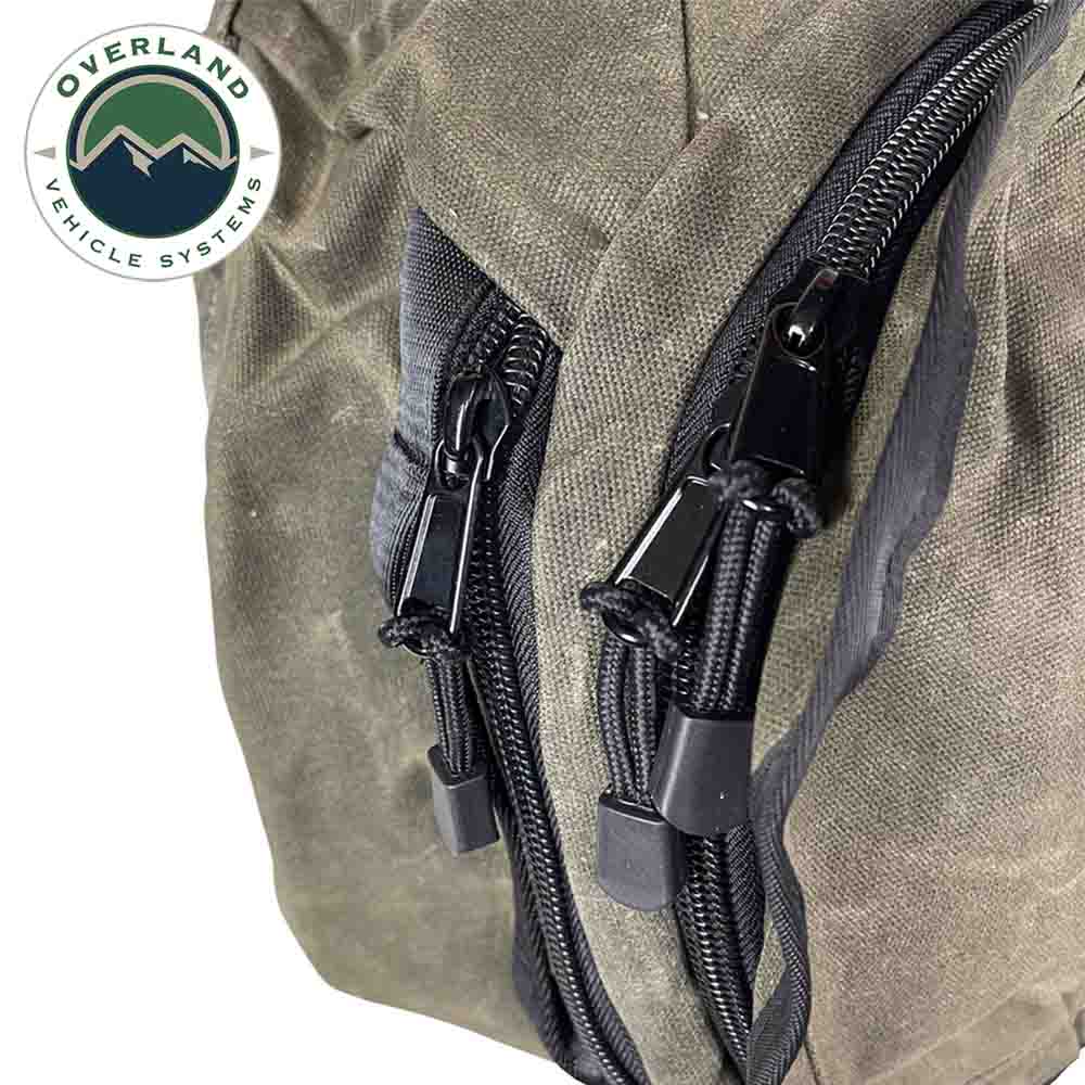 Large Duffle Bag with Handle & Straps - #16 Waxed Canvas Storage - Image 3