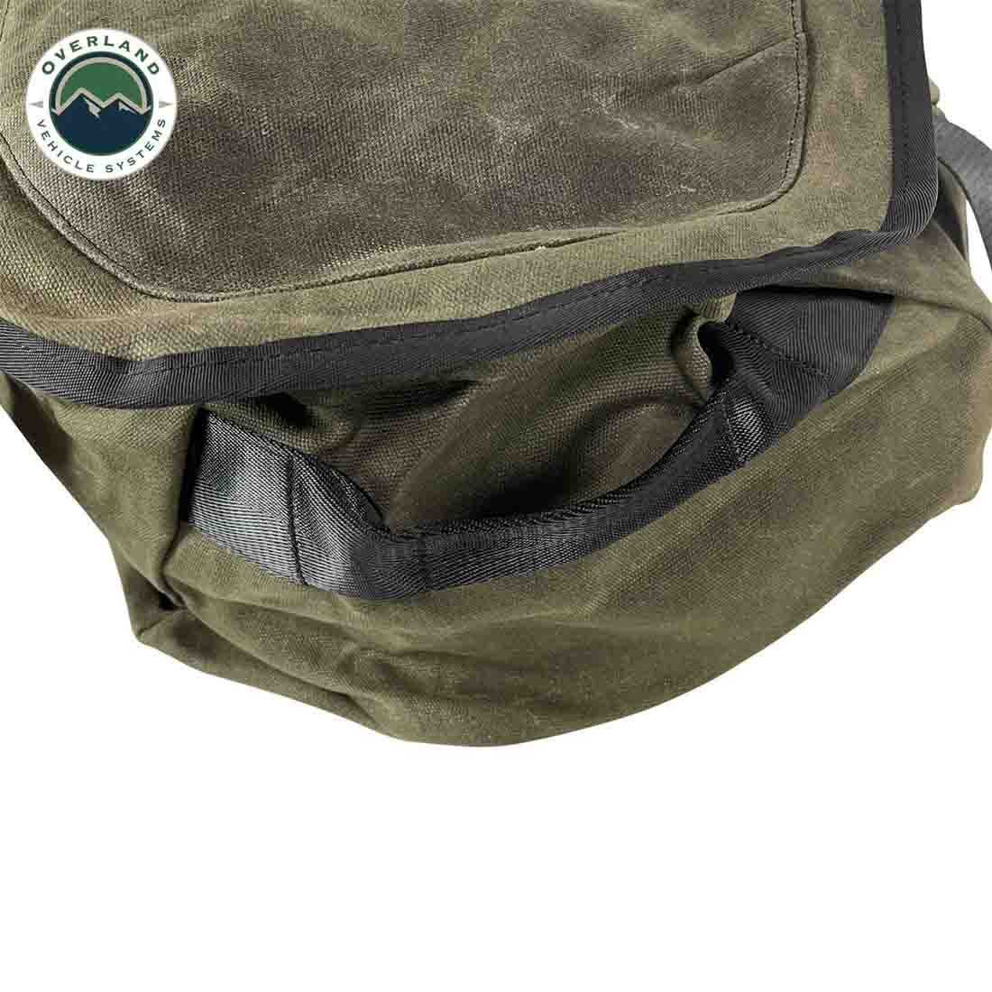 Large Duffle Bag with Handle & Straps - #16 Waxed Canvas Storage - Image 4