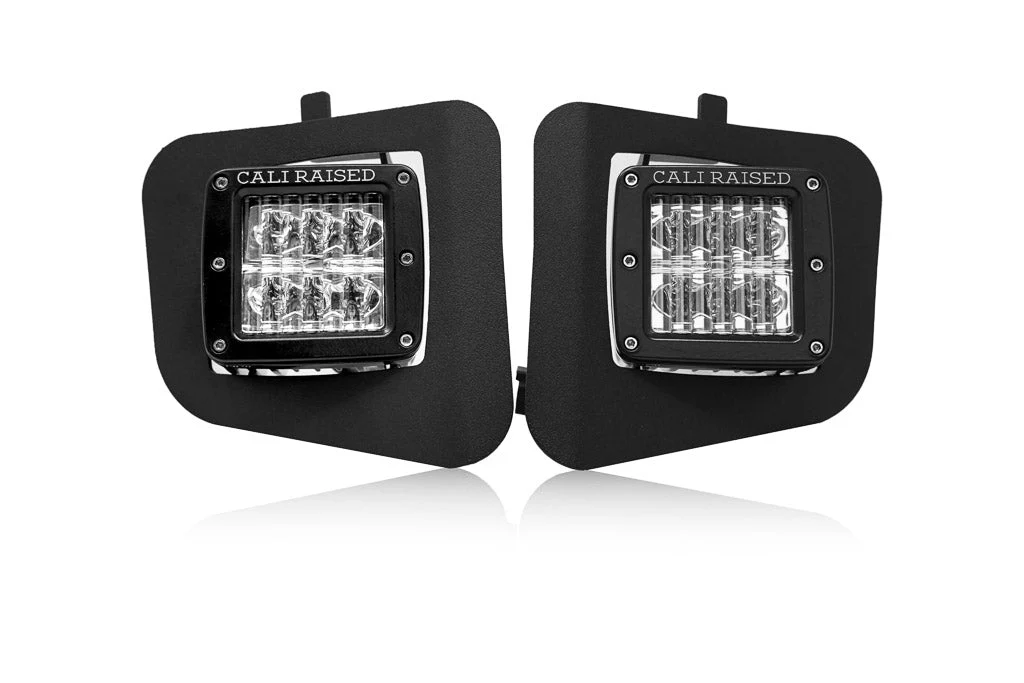 LED Fog Light Pod Replacements Brackets Kit For 2014-2021 Toyota Tundra - Image 3