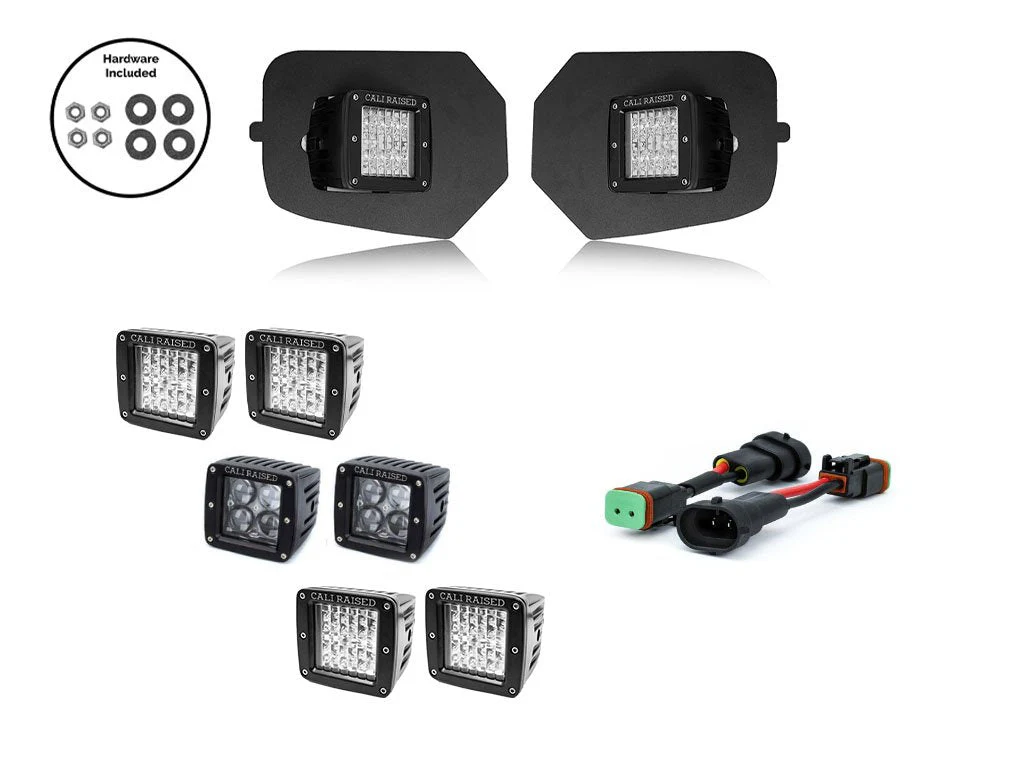 LED Fog Light Pod Replacements Brackets Kit For 2016-2023 Toyota Tacoma - Image 2