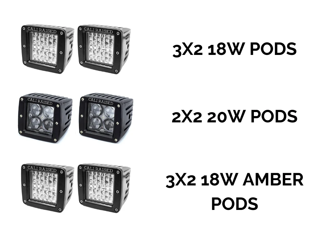 LED Fog Light Pod Replacements Brackets Kit For 2016-2023 Toyota Tacoma - Image 5