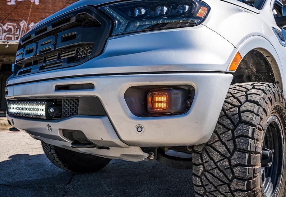 LED Fog Light Pod Replacements Brackets Kit For 2019-2024 Ford Ranger - Image 8