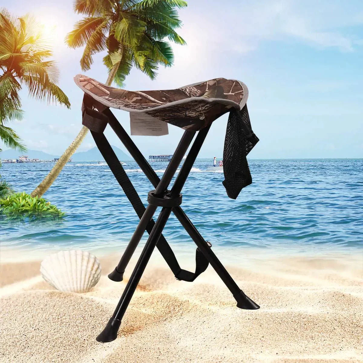 Lightweight 3 Legged Tripod Camp Stool - Image 10
