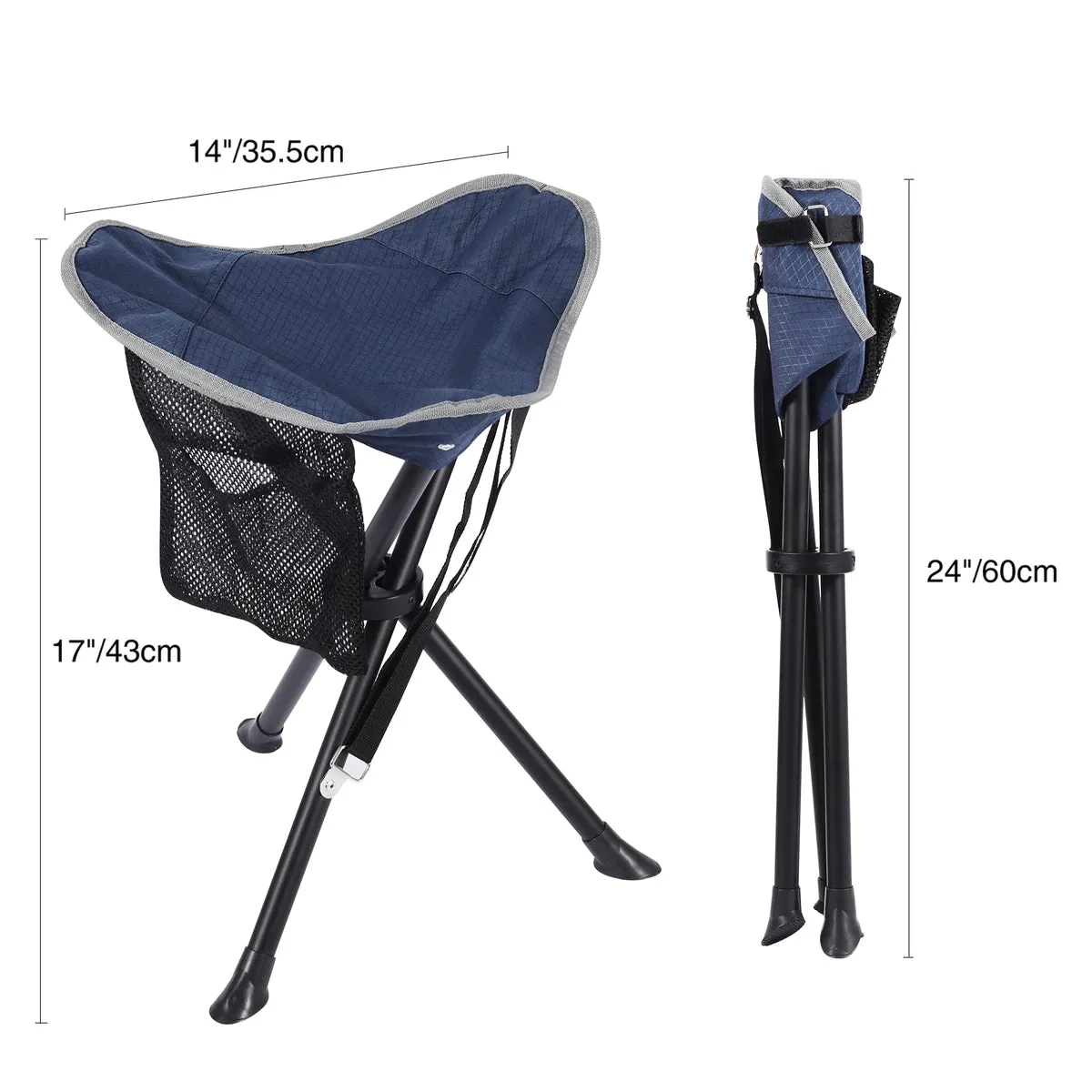 Lightweight 3 Legged Tripod Camp Stool - Image 13