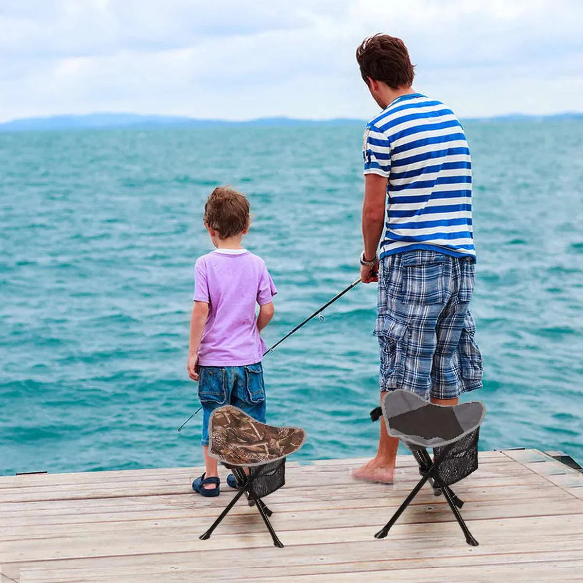 Lightweight 3 Legged Tripod Camp Stool - Image 9