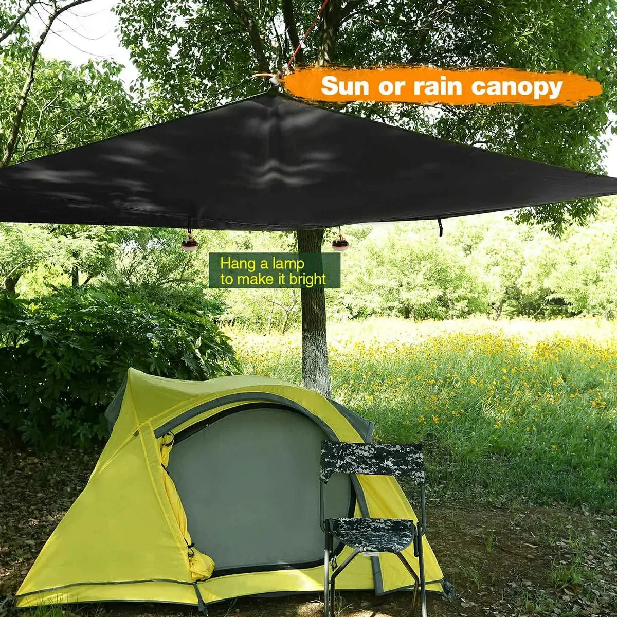 Lightweight Camping Tarp,Waterproof Tarp Shelter - Image 4