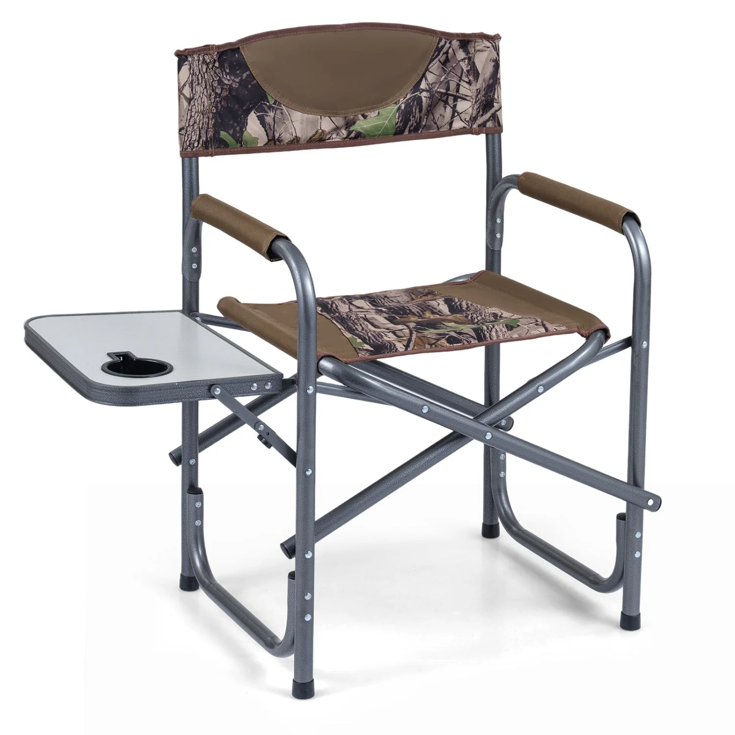 Lightweight Folding Camping Chair with Side Table - Image 19
