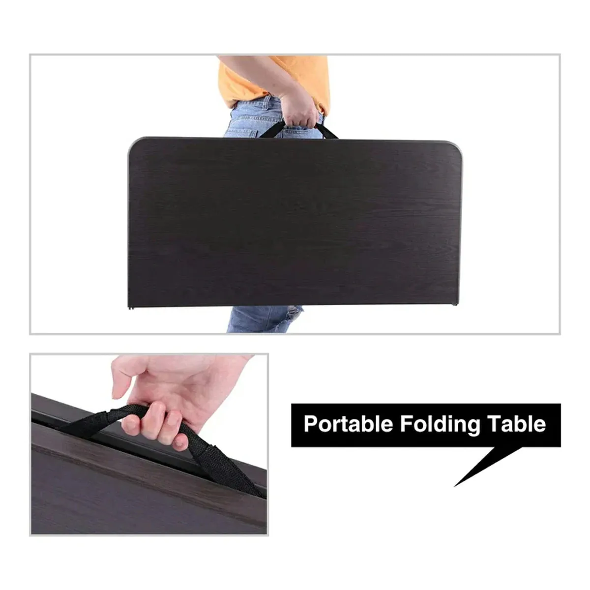 Lightweight Portable Square Card Table with Folding Legs - Image 7