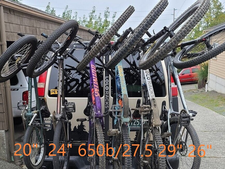 Lolo Racks 6 bike rack for 2" hitch standard tilting (includes locking hitch bolt) - Image 11
