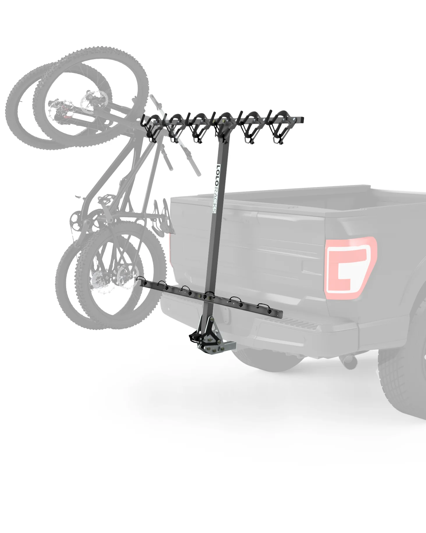 Lolo Racks 6 Bike Rack with Foot Activated Tilt