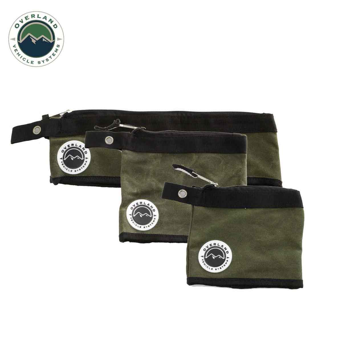 Medium Size 3-Bag Set of Storage Bags - #12 Waxed Canvas - Image 2