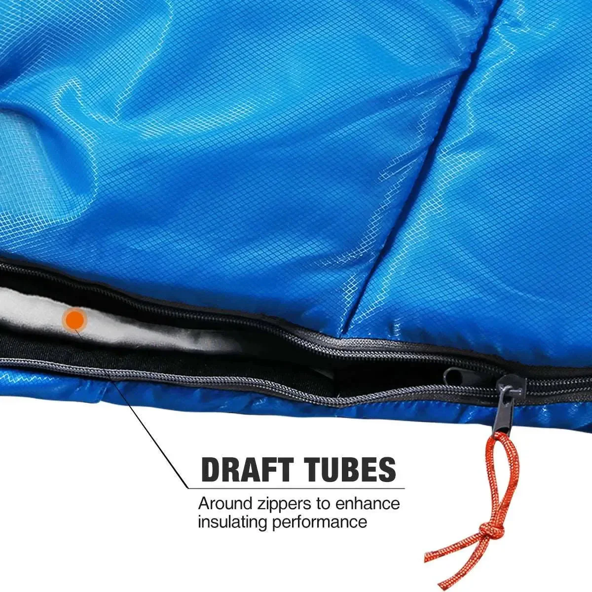 Mummy Kids Sleeping Bag for Camping,Blue Rose - Image 7