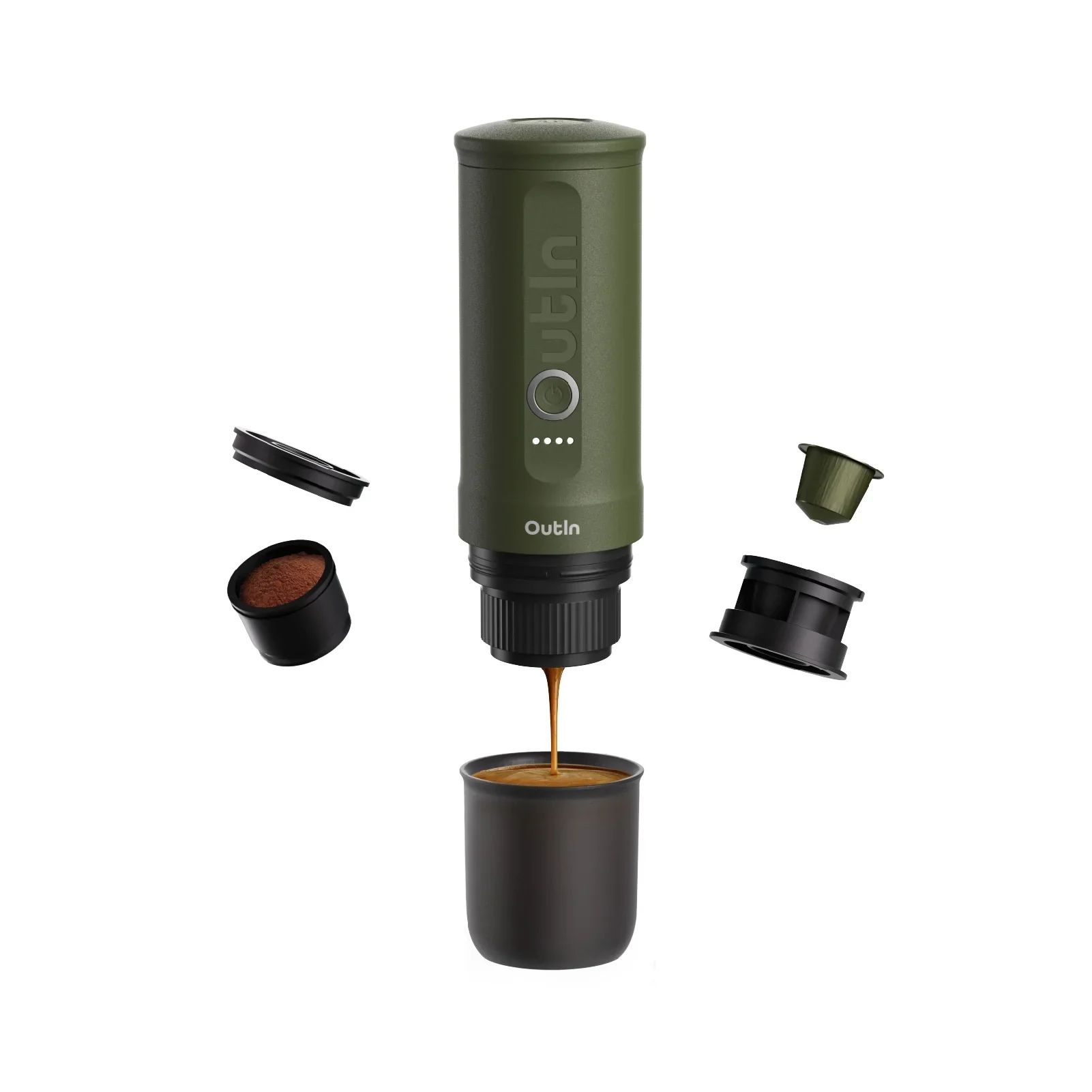 Nano Portable Espresso Machine (Forest Green) - Image 2