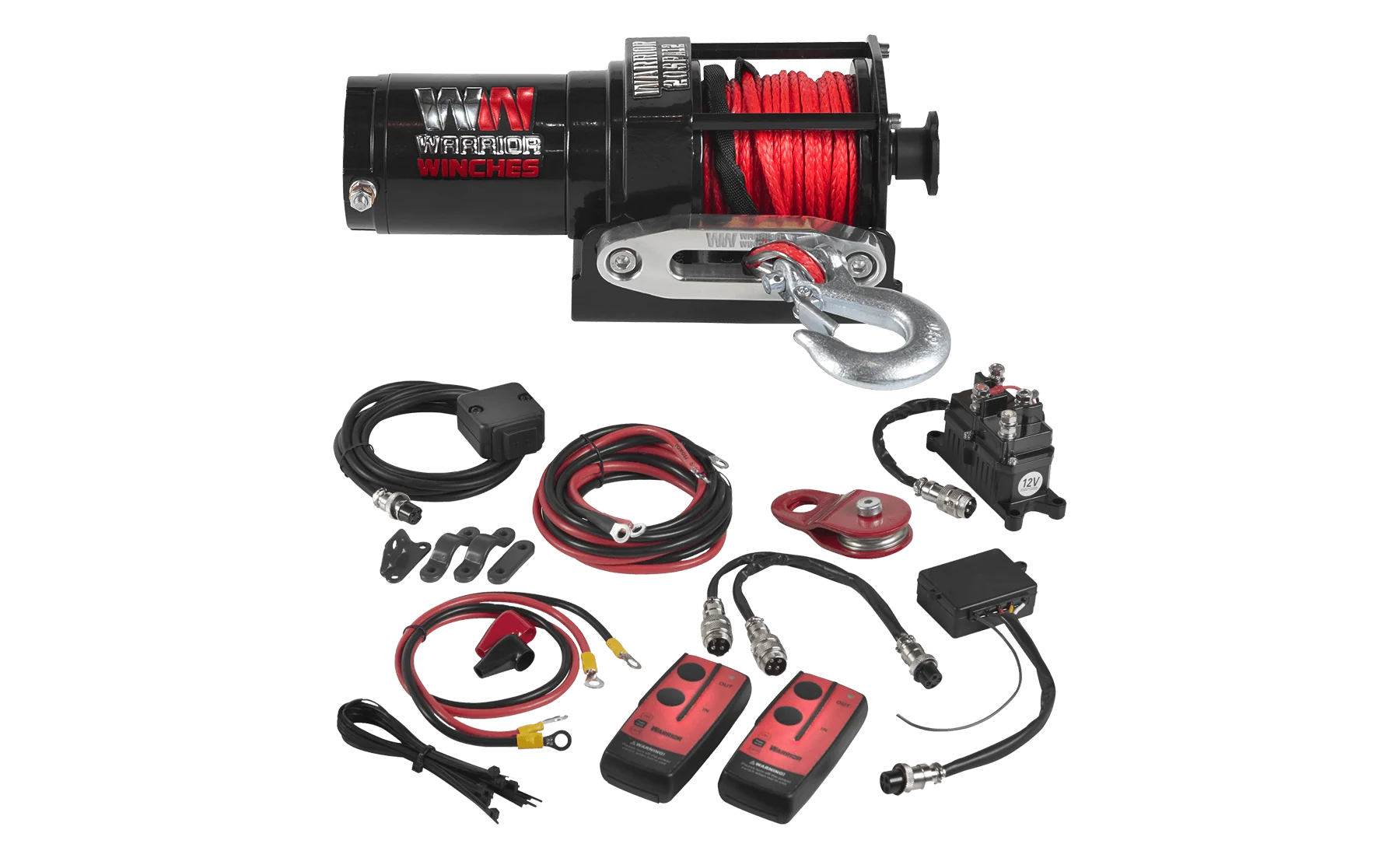 Ninja 2,000lb 12v Electric Winch - Synthetic Rope - Image 4