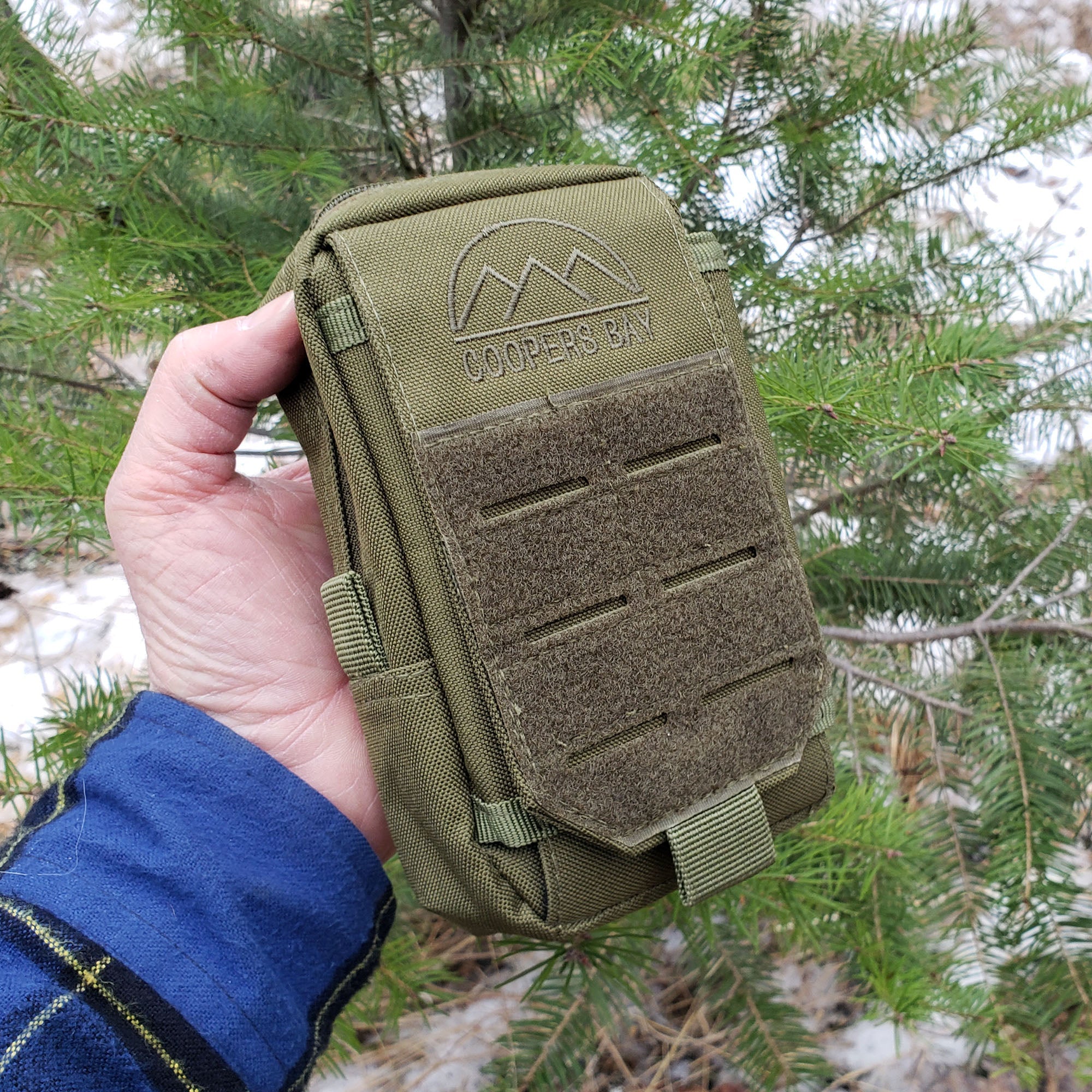 Nylon "Possibles" Bag - Pack and Store Small Items - Molle / PALS Attachment Straps for Belt or Pack Carry - Image 6