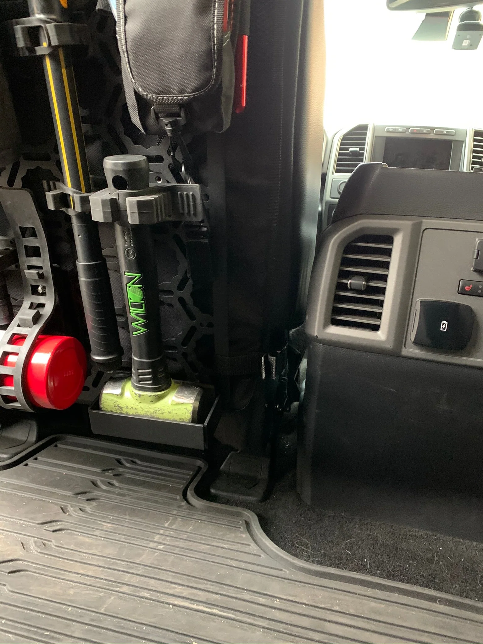 Off-Road Seat Back Panel Kit with Shovel - Hammer - Fire Extinguisher - Image 15