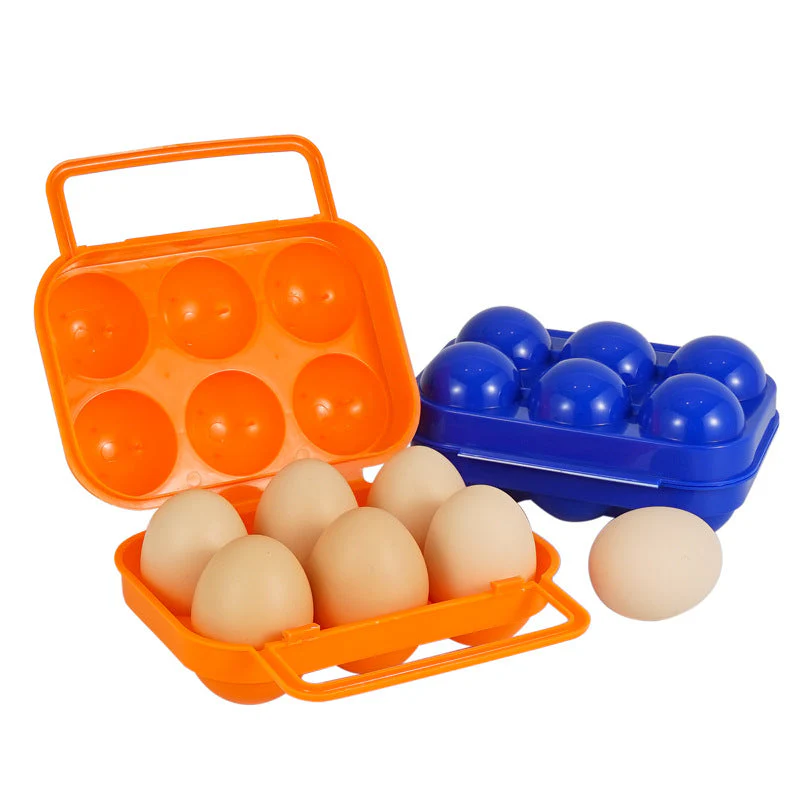 Outdoor 6-Grid Egg Box Portable Portable Egg Protection Tray New Household Pp Material Egg Tray - Image 5