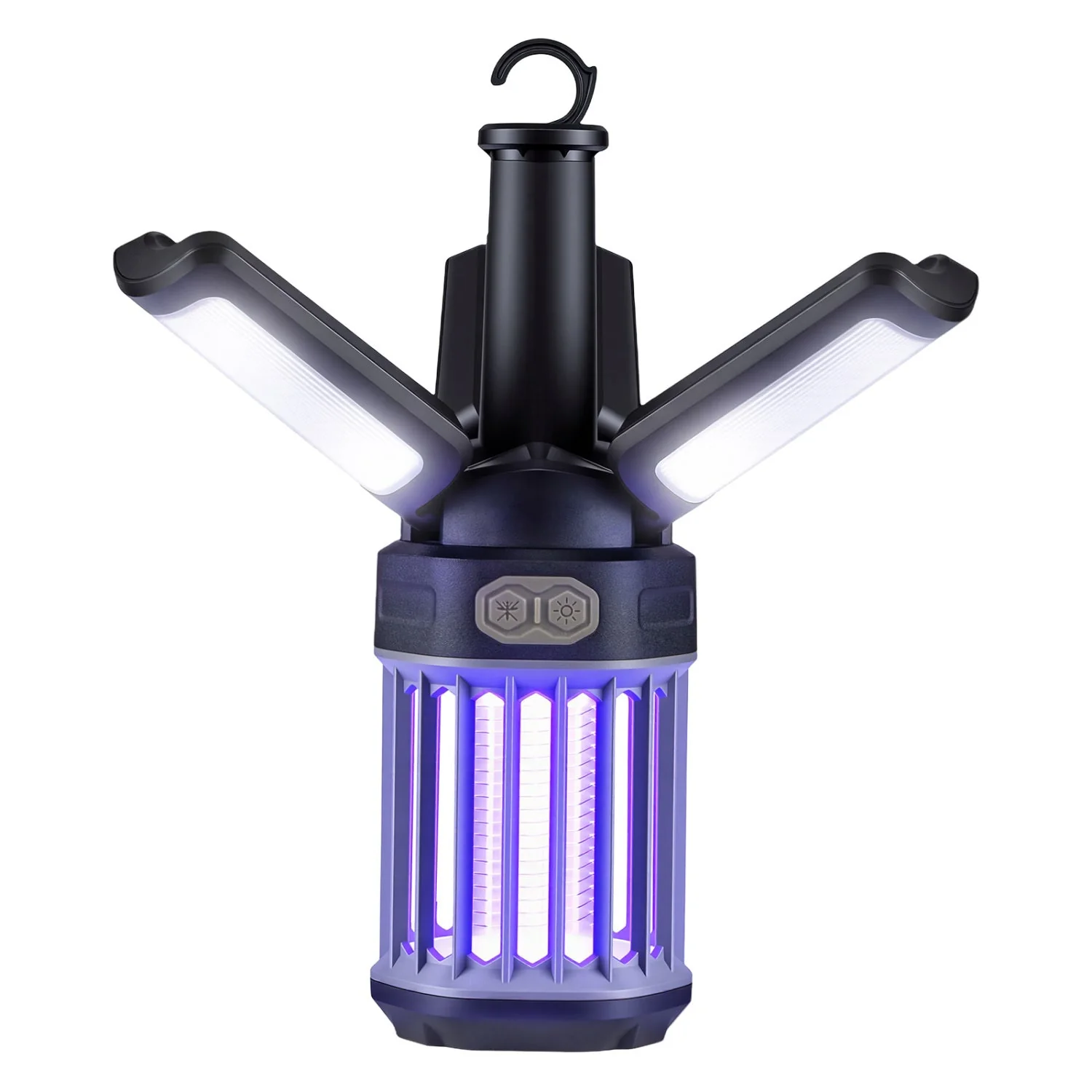 Outdoor Bug Zapper with Foldable Camping Lantern USB-C Rechargeable Electric Mosquito Killer - Image 4