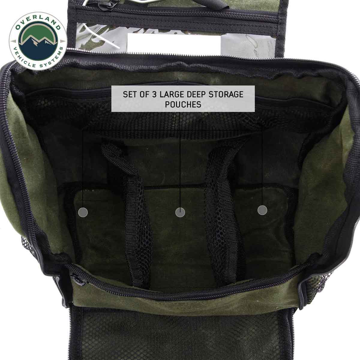Overnight Bag with Handle & Straps - #16 Waxed Canvas Storage - Image 10