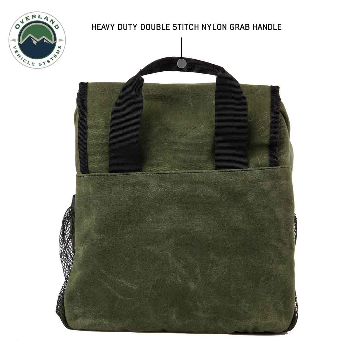 Overnight Bag with Handle & Straps - #16 Waxed Canvas Storage - Image 6