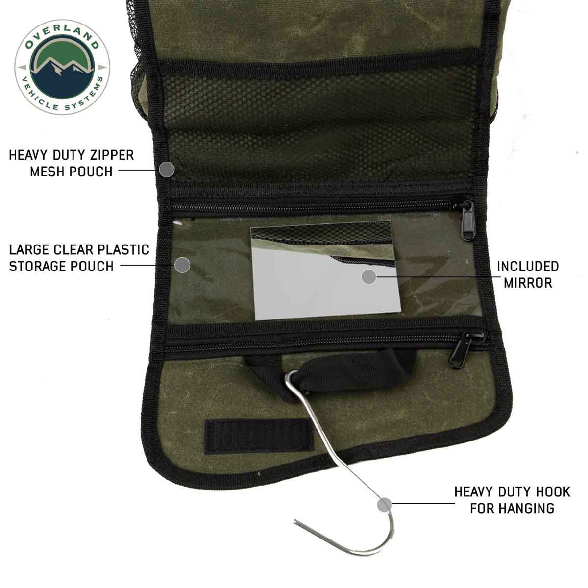 Overnight Bag with Handle & Straps - #16 Waxed Canvas Storage - Image 7