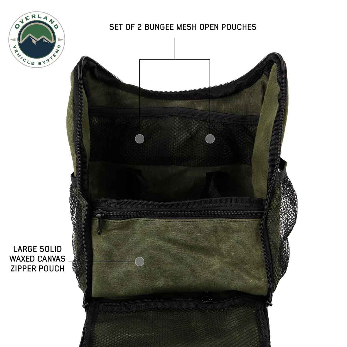 Overnight Bag with Handle & Straps - #16 Waxed Canvas Storage - Image 9