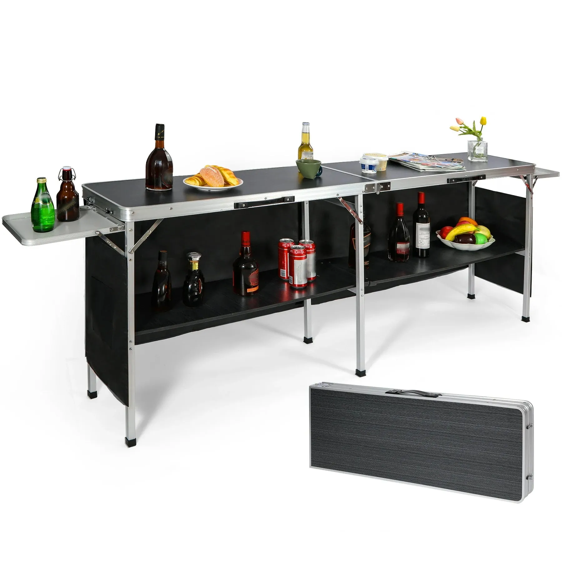 Portable Bar Table for Events with Double Layer - Image 10