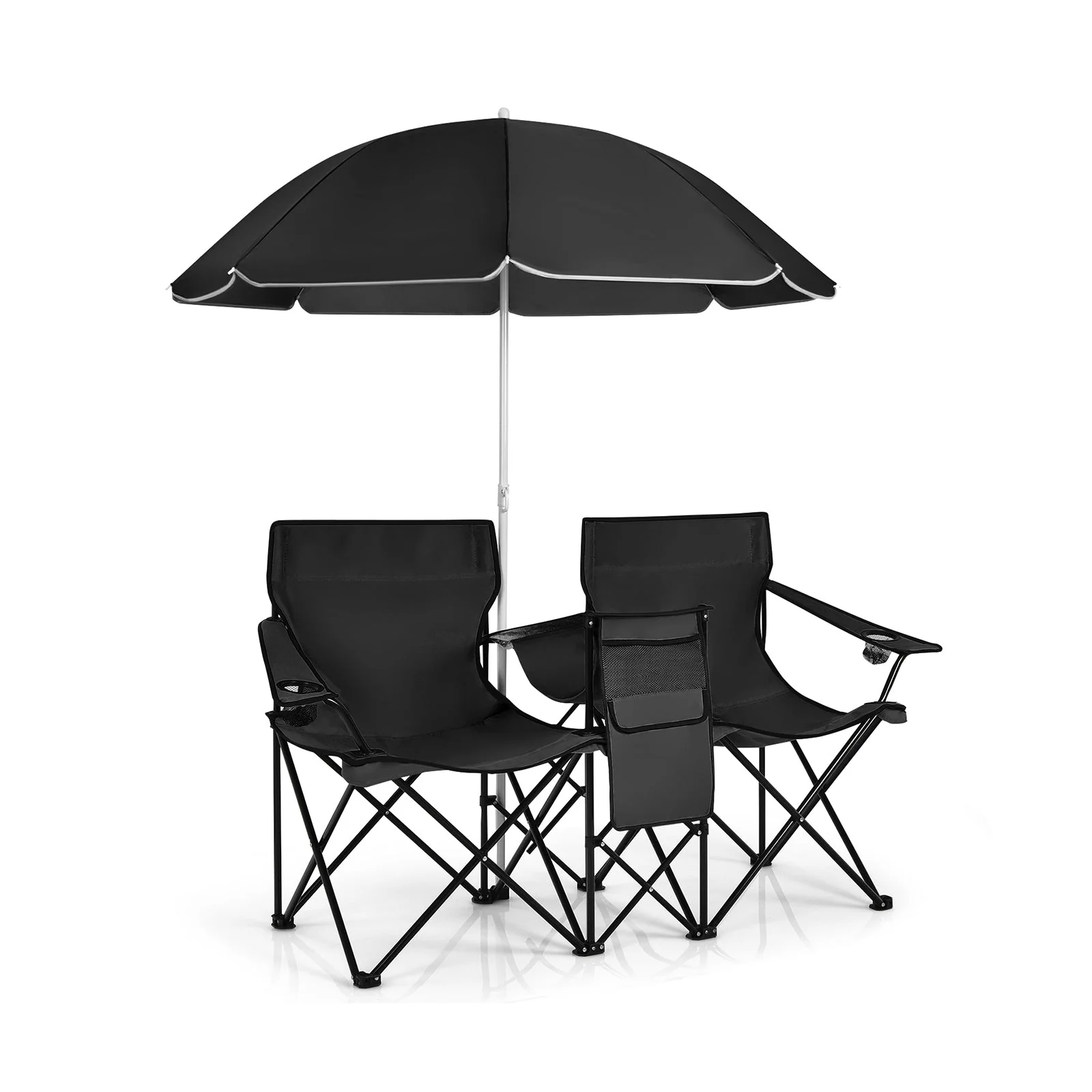 Portable Folding Picnic Double Chair - Image 10