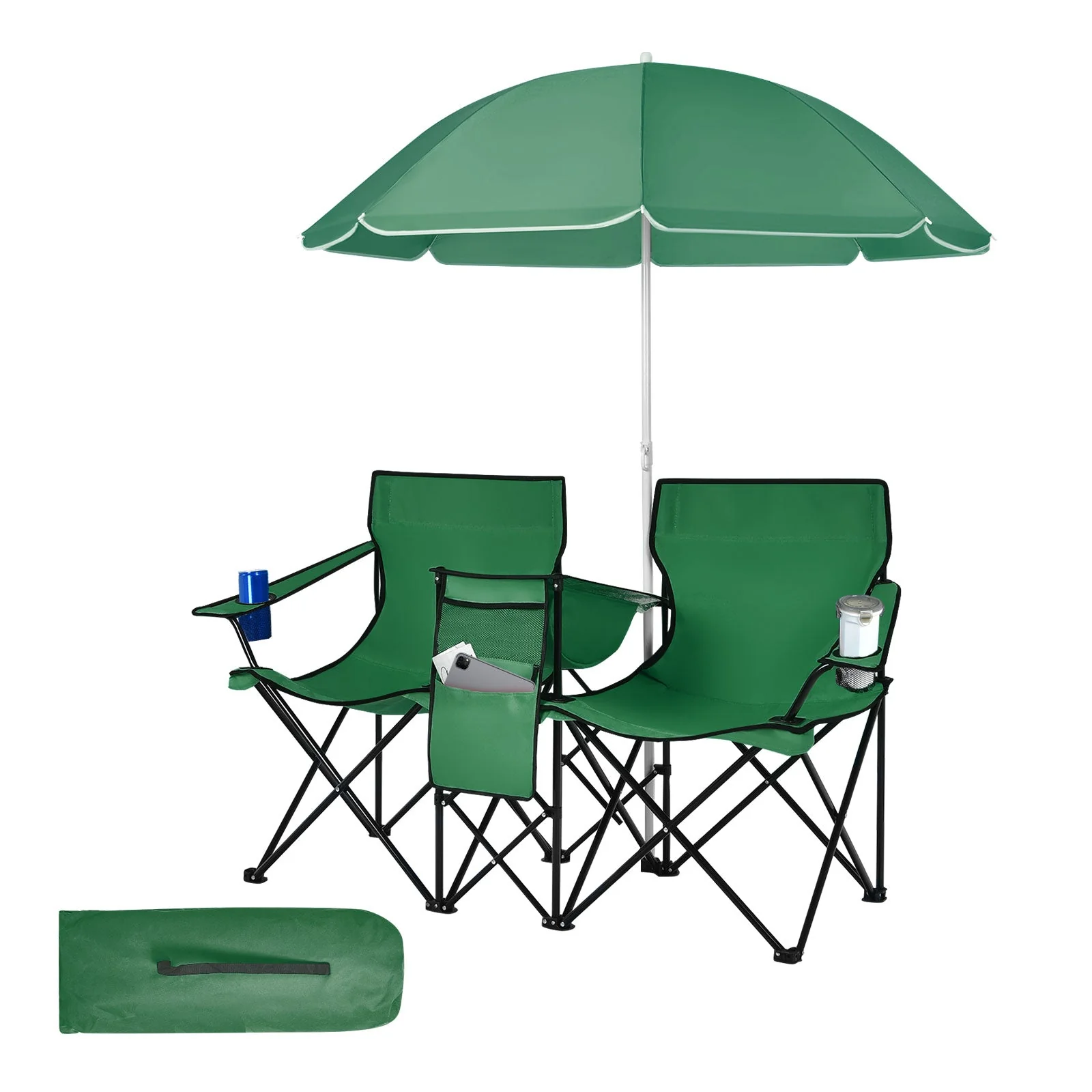 Portable Folding Picnic Double Chair - Image 27