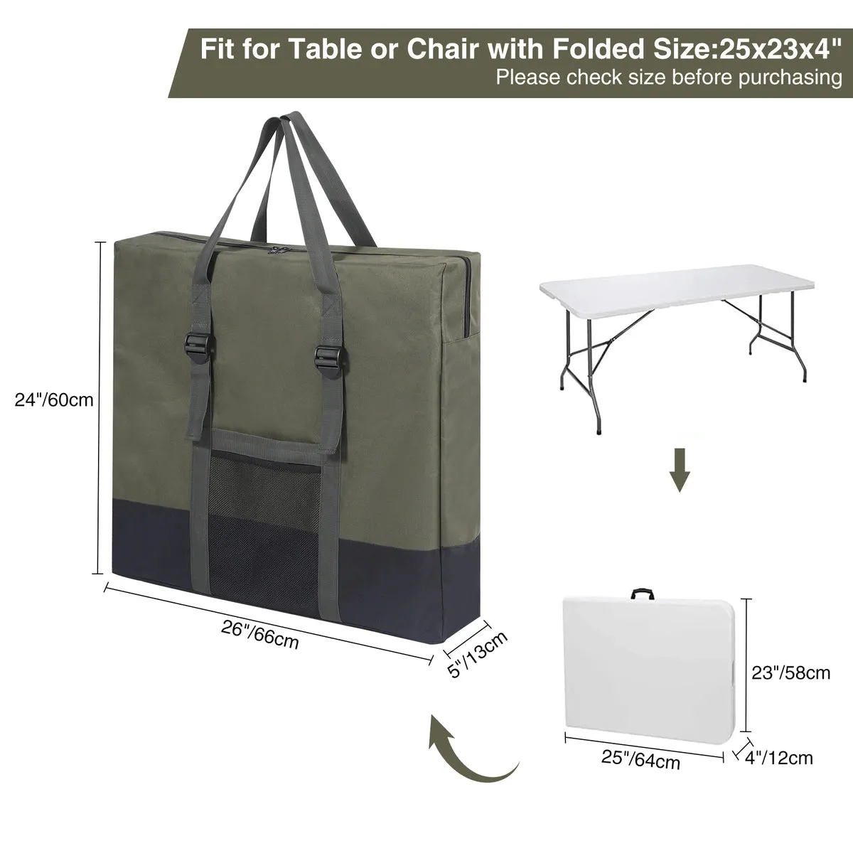 Portable Folding Storage Table Bag - Image 10