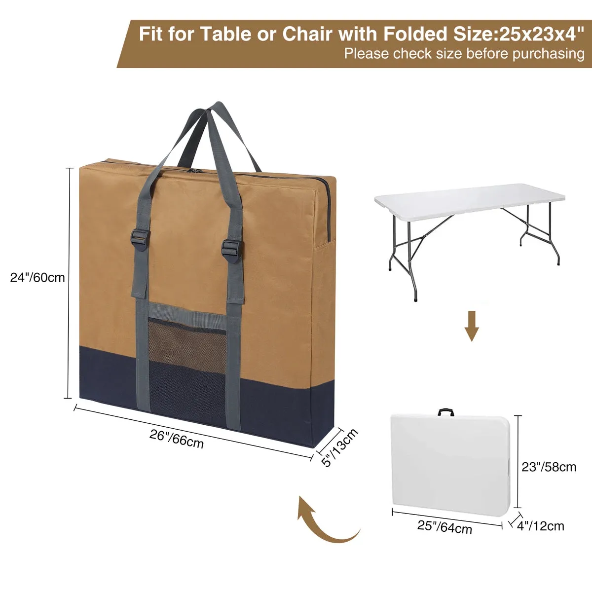 Portable Folding Storage Table Bag - Image 14