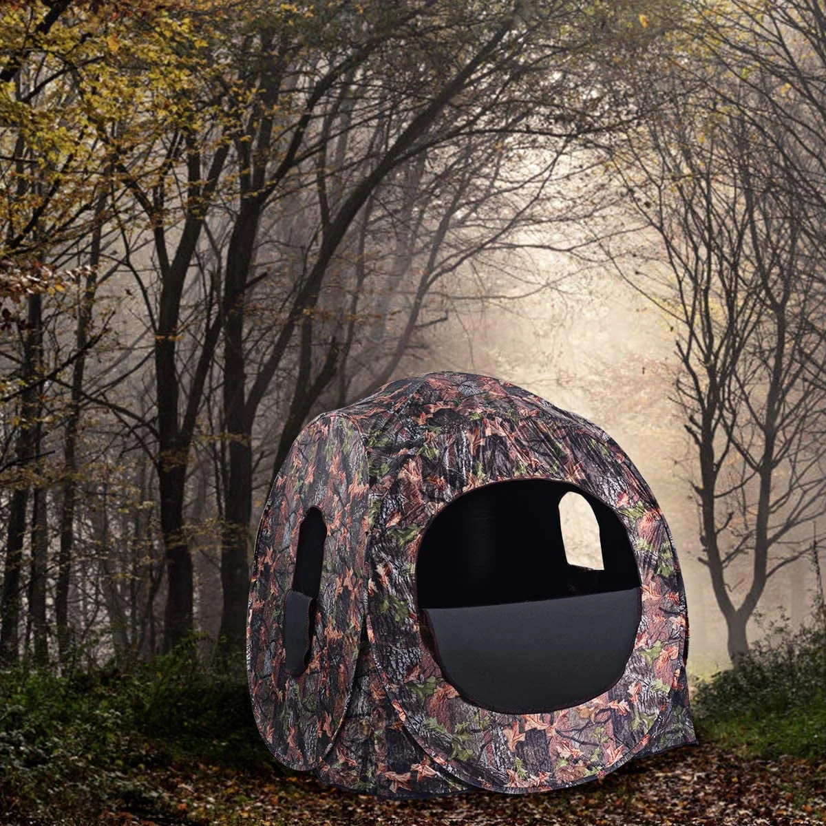 Portable Pop up Ground Camo Blind Hunting Enclosure - Image 6
