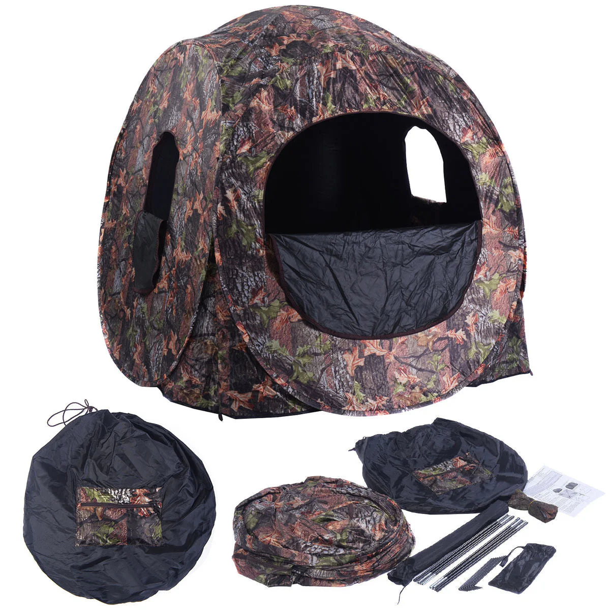 Portable Pop up Ground Camo Blind Hunting Enclosure - Image 8