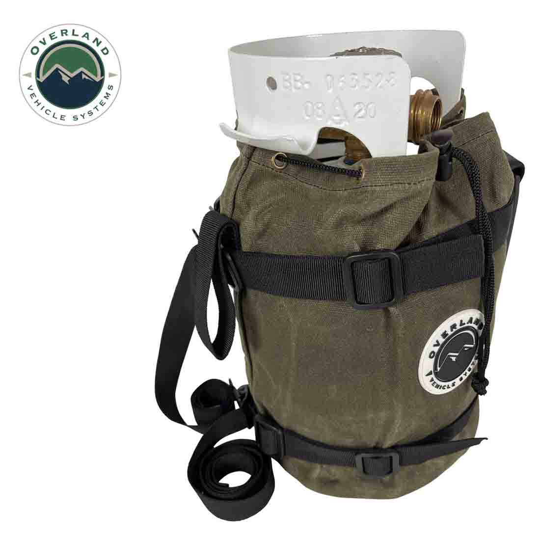 Propane Bag with Handle & Straps - #16 Waxed Canvas Storage - Image 5