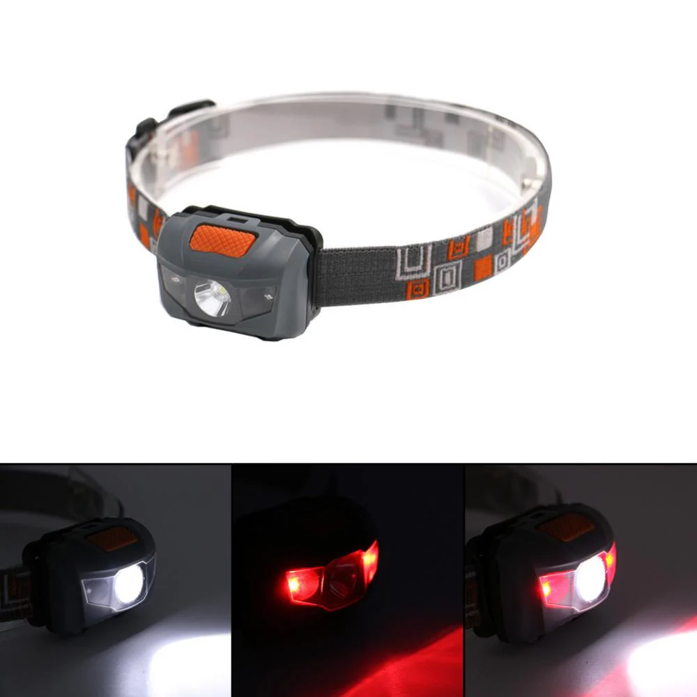 R3 + 2LED 800 Lumens 4 Modes Mini Headlamp Outdoor Headlight Waterproof  Lantern Use AAA Battery - Image 6