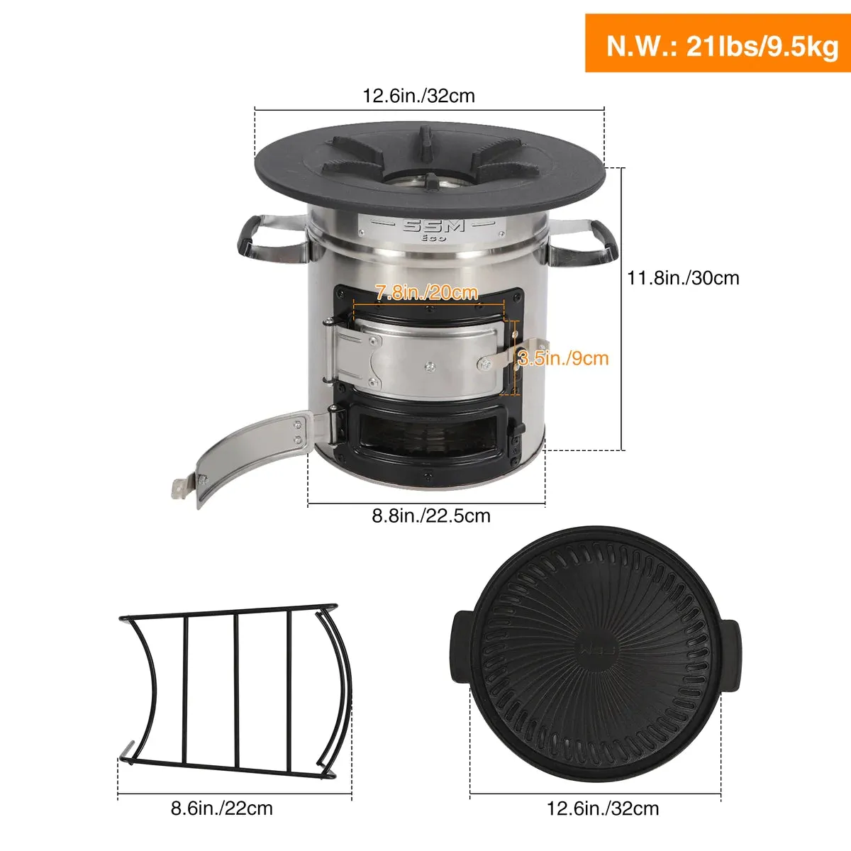 Redcamp Portable Rocket Stove for Camping - Image 15