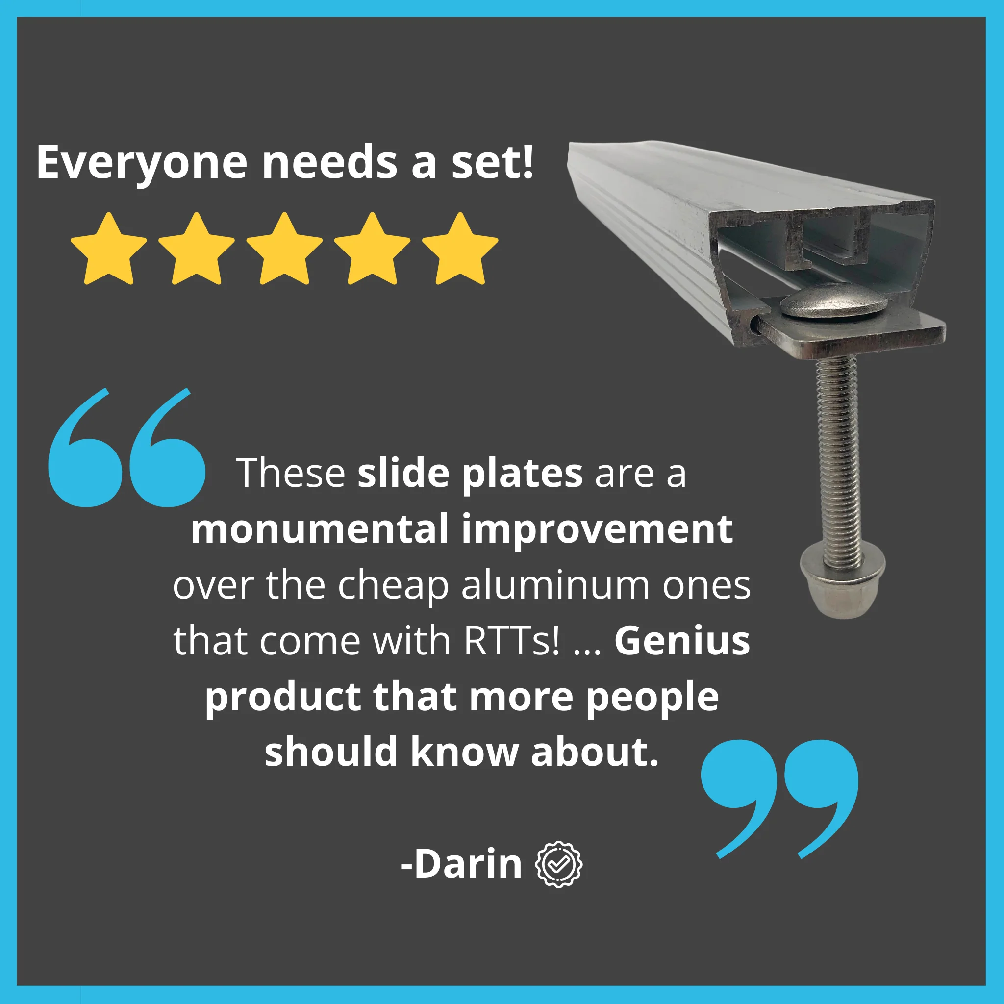 Replacement Roof Top Tent Slider Plates - Image 7