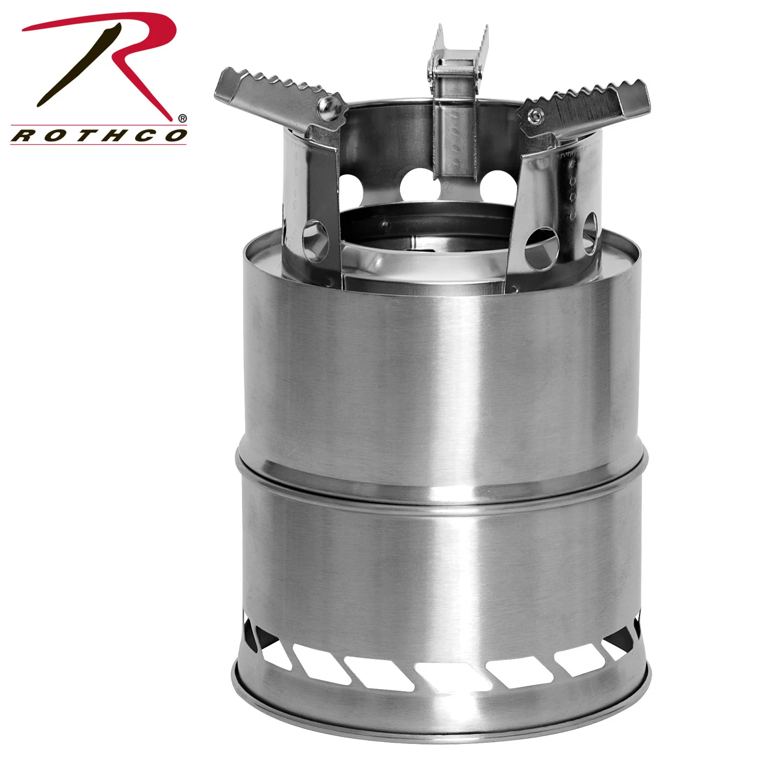 Rothco Stainless Steel Portable Camping / Backpacking Stove Silver Size One Size