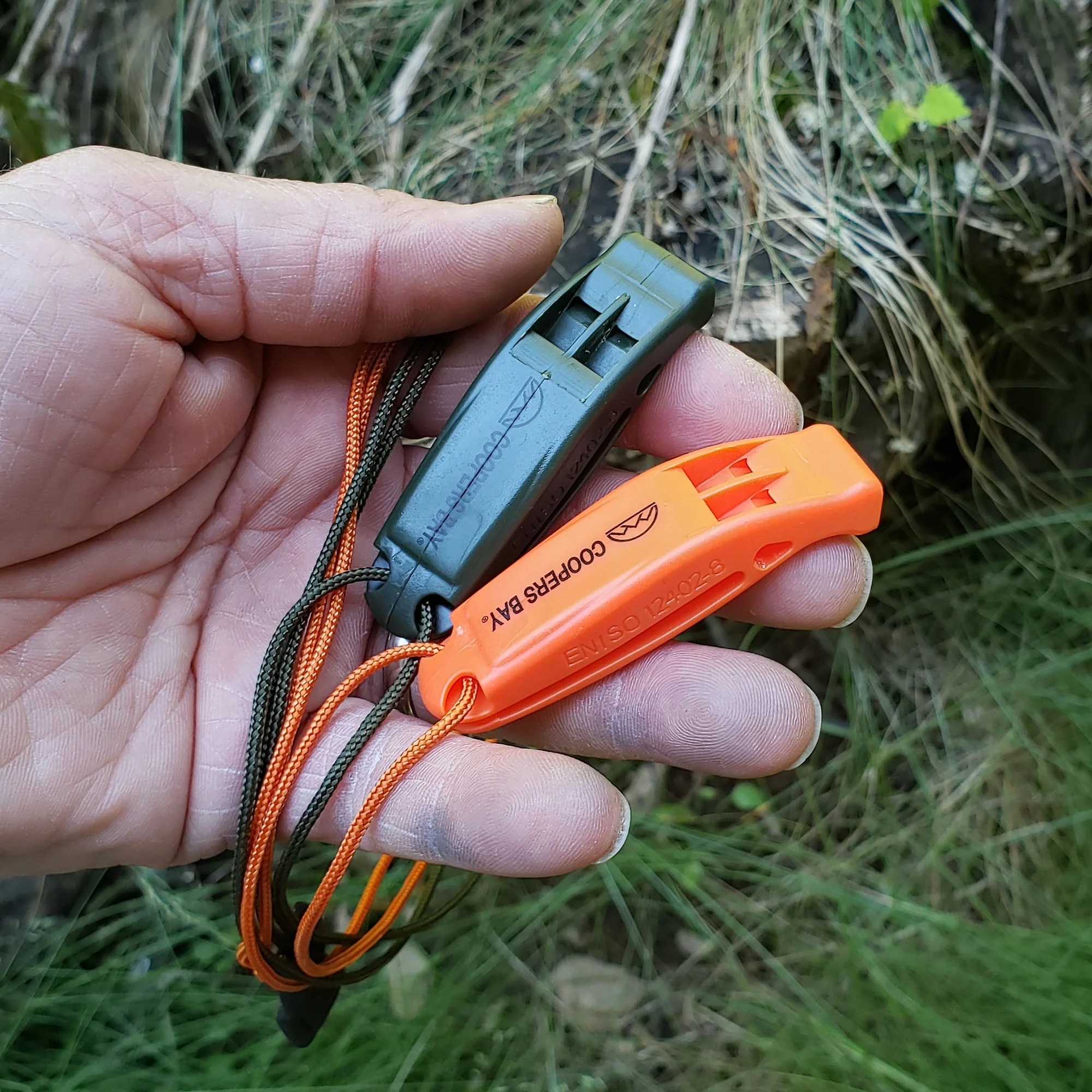 Safety Whistle, Clip-On with Neck Lanyard, 2-pack - Image 4