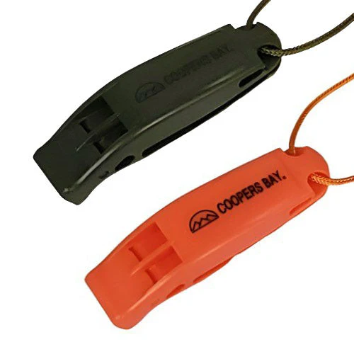 Safety Whistle, Clip-On with Neck Lanyard, 2-pack - Image 8