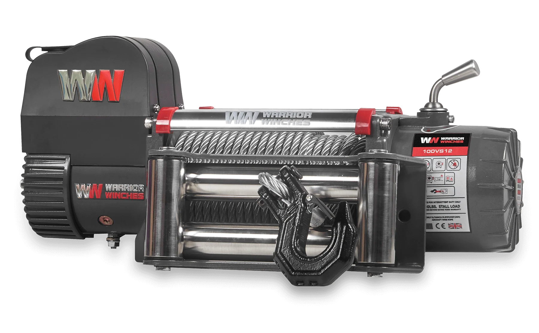 Samurai 10,000lb 12v Electric Winch - Steel Rope - Image 3