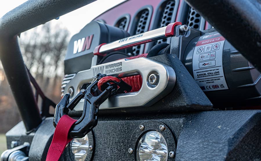 Samurai 8,000lb 12v Electric Winch - Synthetic Rope - Image 6