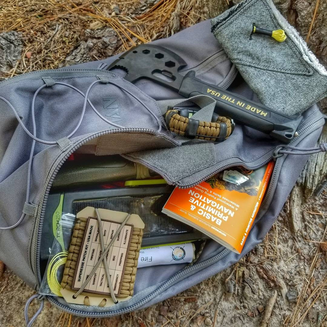 Saw Shemagh: Firestarter sewn button, built-in Kevlar Utility Saw, Fire Tinder border. - Image 6