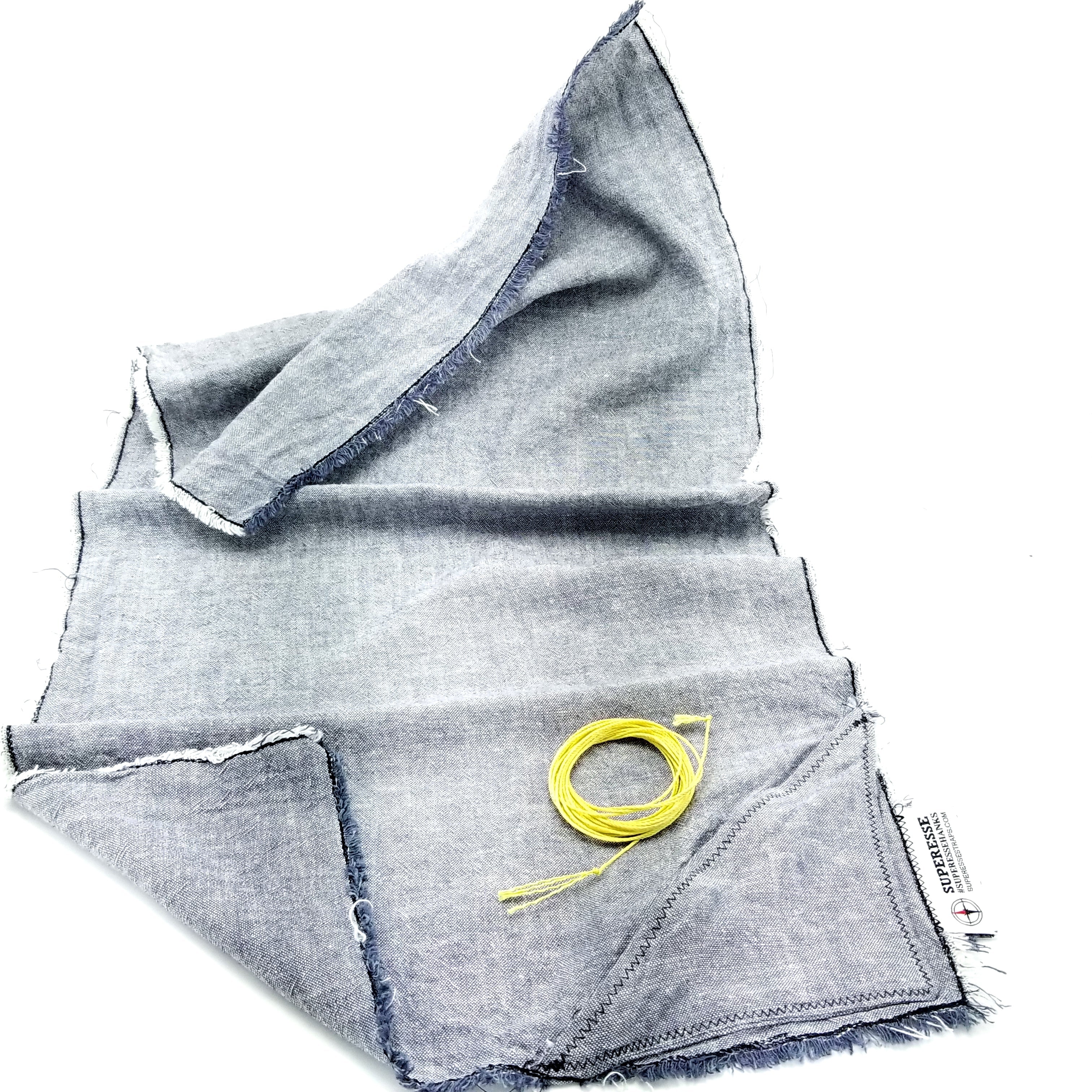 Saw Shemagh: Firestarter sewn button, built-in Kevlar Utility Saw, Fire Tinder border. - Image 7