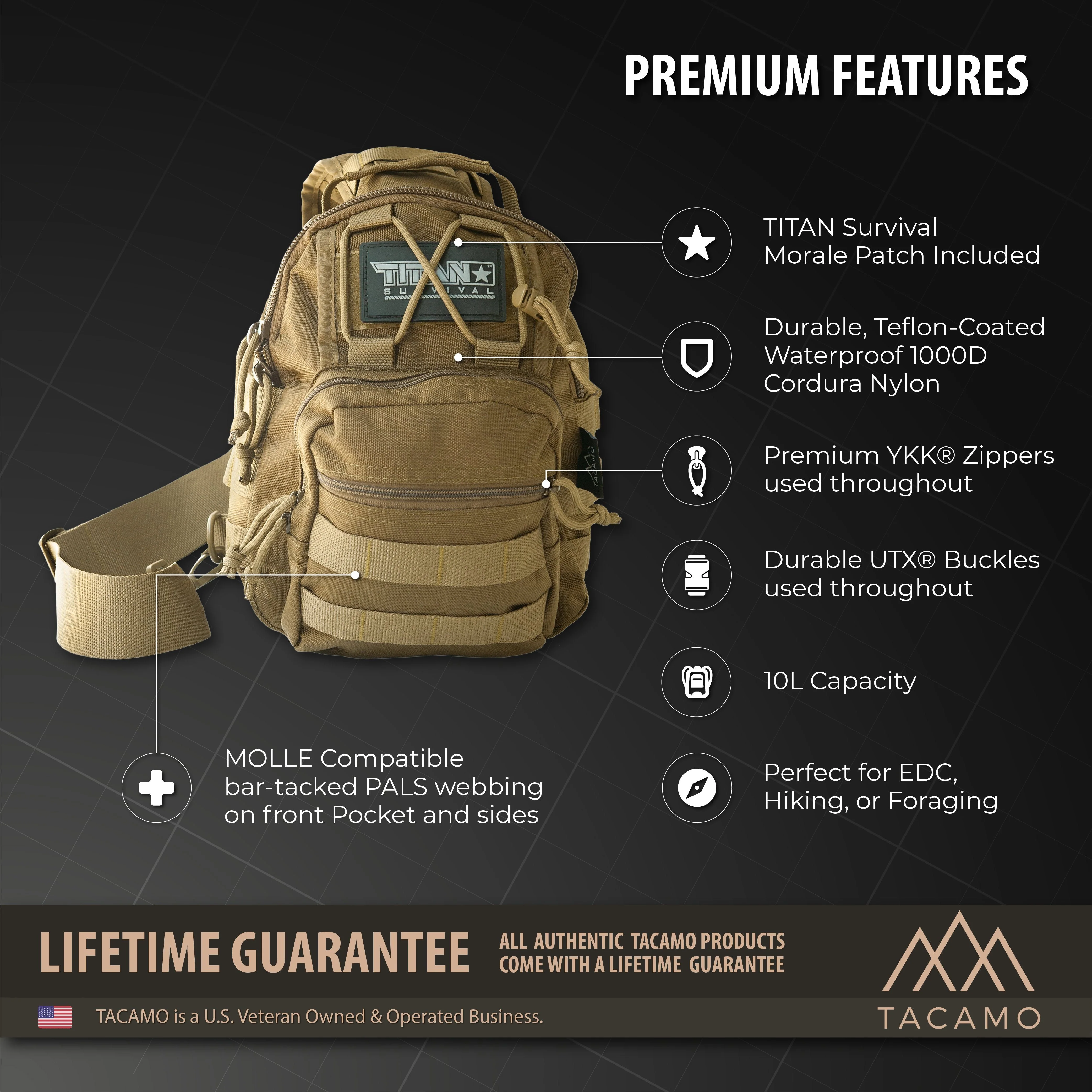 SB10 10L Tactical Crossbody Shoulder Bag - Image 2