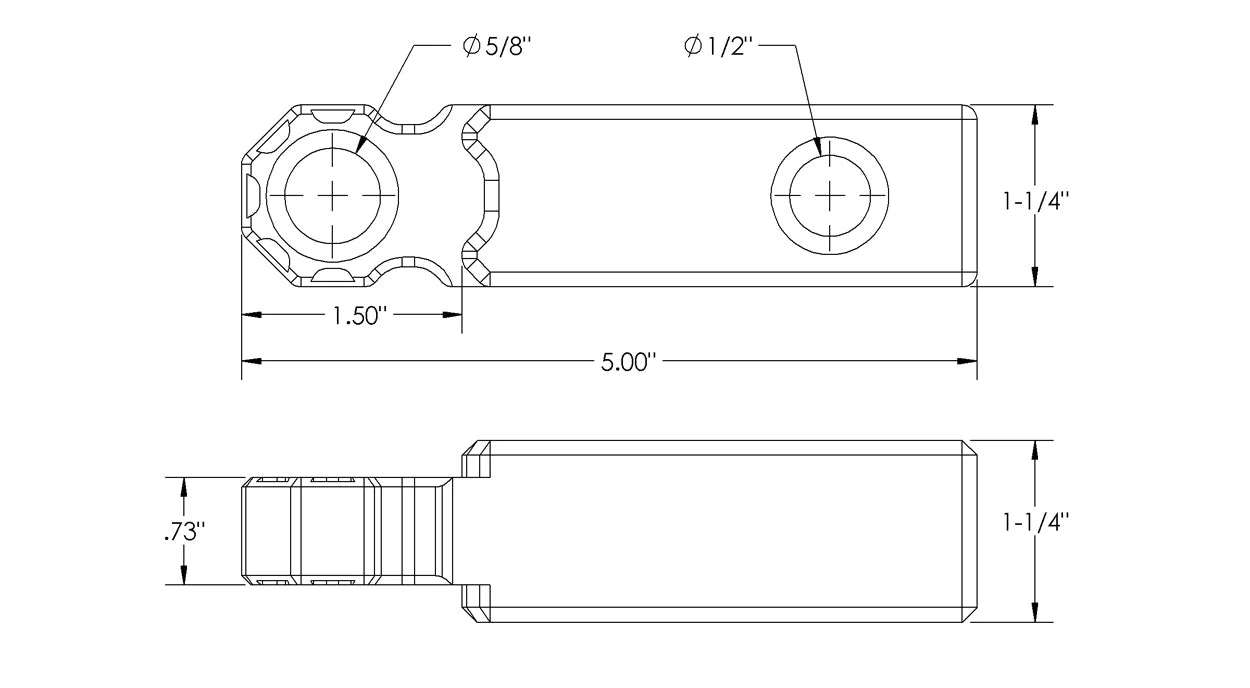 Shackle Block 1.25" Assembly - Black - Image 5