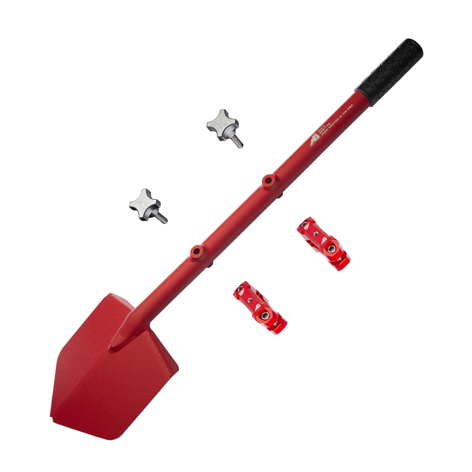 Shovel / Mount Combo - Red LONG Shovel / Red UMD with Knobs - Image 2