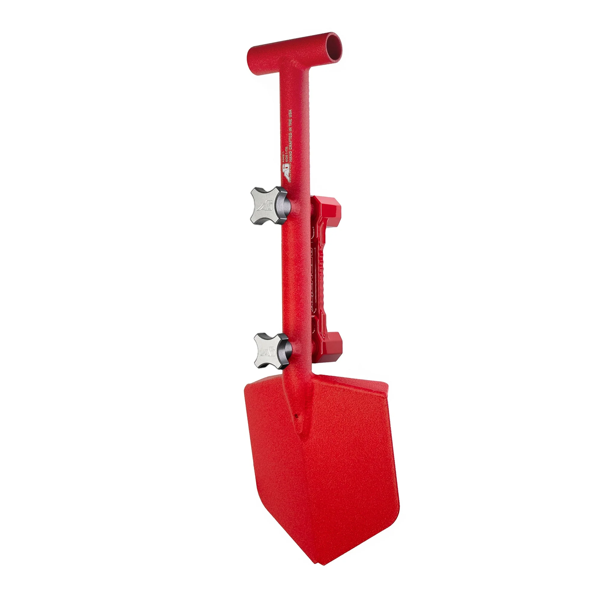 Shovel / Mount Combo - Red Mini Shovel / Red SSM with Knobs - Image 2