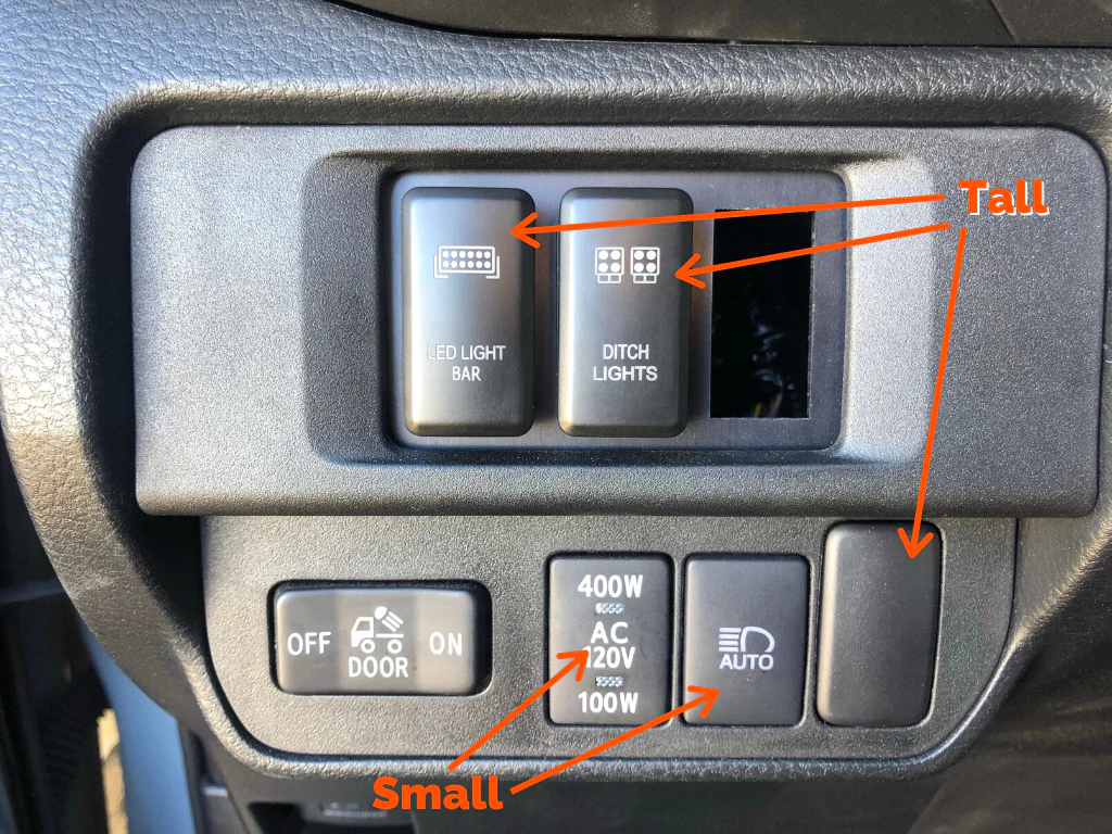 Small Style Toyota OEM Style "LED LIGHT BAR" Switch - Image 5