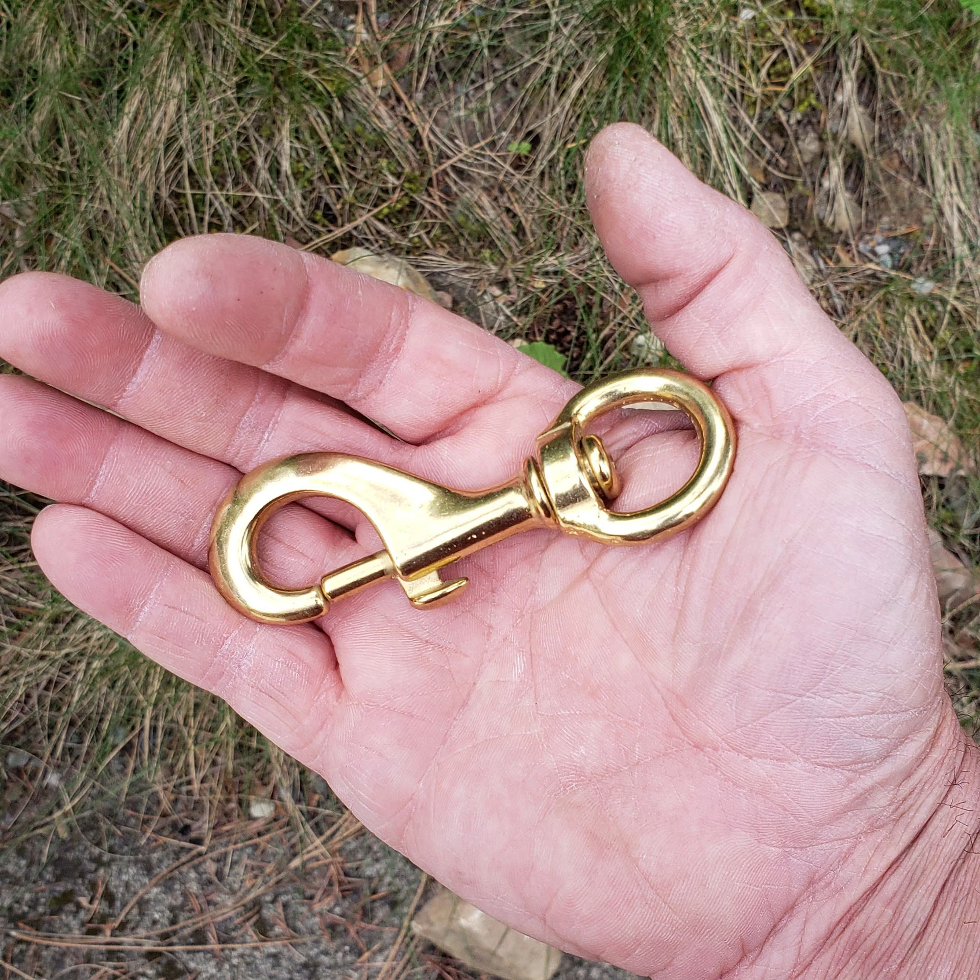 Solid Brass Swivel Snaps - Large Heavy-Duty SIze for Large Pet Leashes, Tie-Outs, Etc. - Image 5